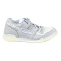 REEBOK Workout Plus Womens Leather Grey White UK 5 Classic Trainers Footwear