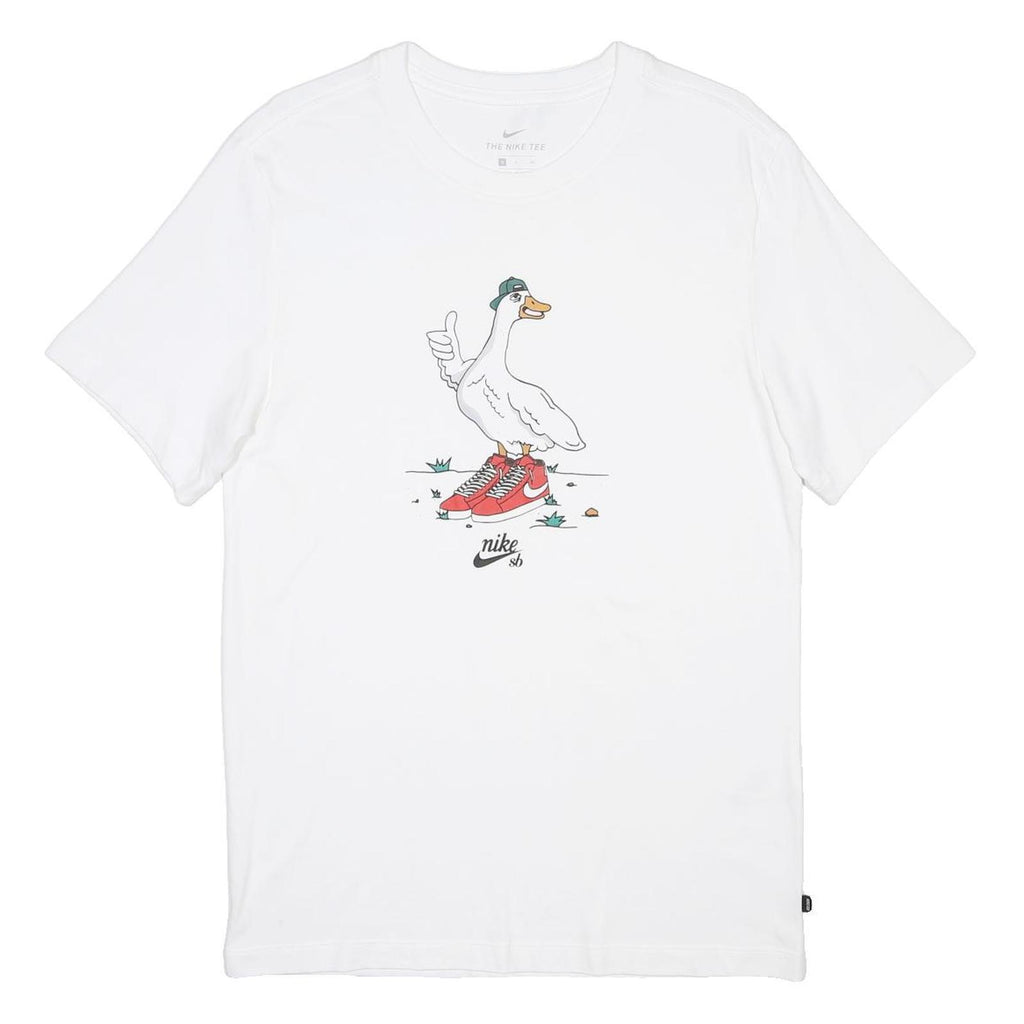 NIKE SB Mens White Cartoon Graphic Short Sleeve Crew Neck T-Shirt S