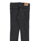 LEVI'S 510 BIG E Mens Jeans Black Slim Skinny Denim W33 L29 Slim Fit Zip