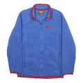 JACK WOLFSKIN Boys Blue Red Fleece Jacket M Polyester Zip Outdoor Casual