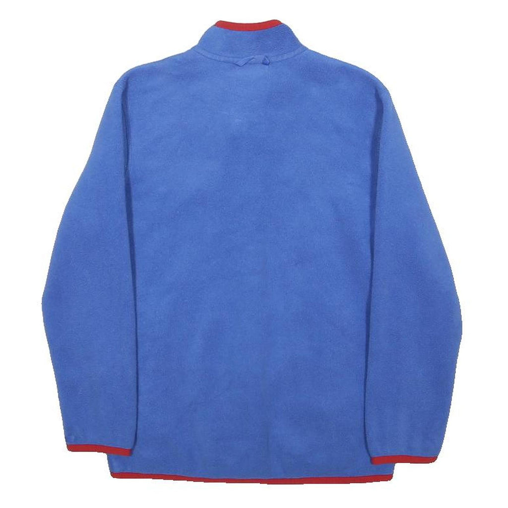 JACK WOLFSKIN Boys Blue Red Fleece Jacket M Polyester Zip Outdoor Casual