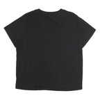 CHAMPION Womens Black Graphic T-Shirt XL Short Sleeve Crew Neck Cotton Casual