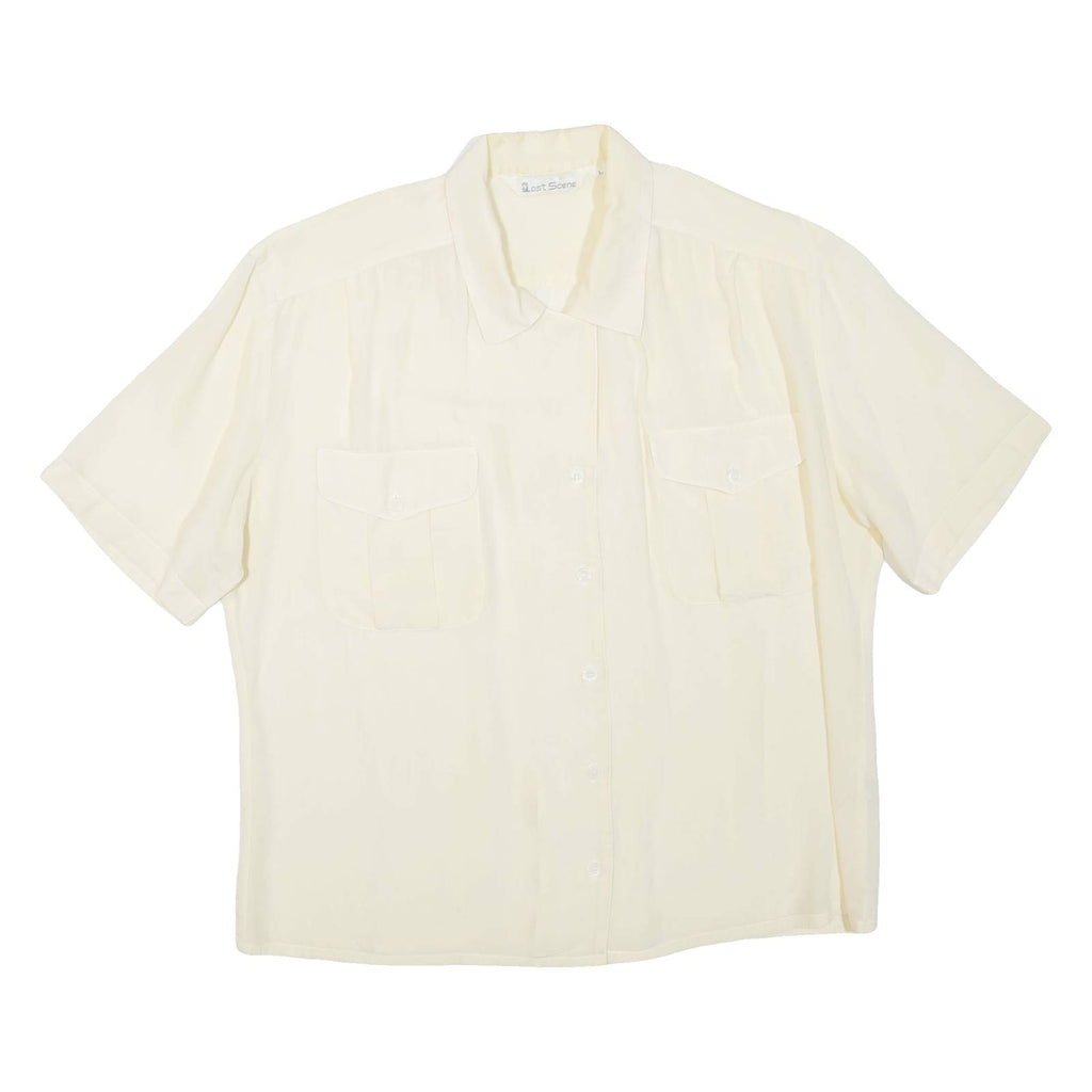 LAST SCENE Womens Shirt Beige Collared L