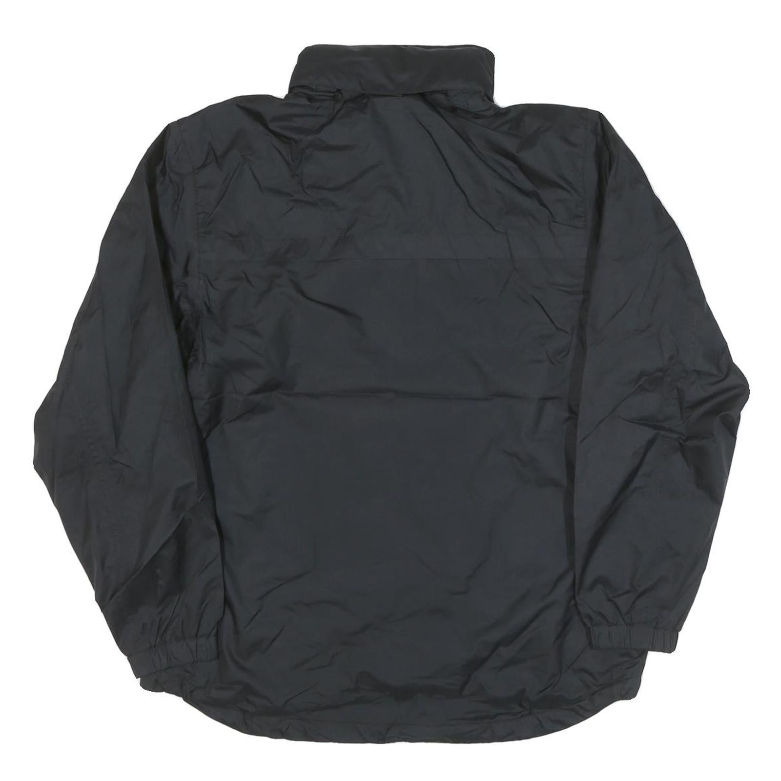 UMBRO Mens Black Trainer Zip Jacket S Polyester Blend Plain Lightweight Sports