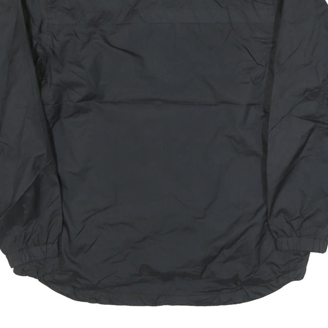 UMBRO Mens Black Trainer Zip Jacket S Polyester Blend Plain Lightweight Sports