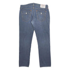 TRUE RELIGION Mens Jeans Blue Slim Skinny Denim Medium W38 L33 Stylish Casual