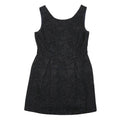MONSOON Womens Black Glitter Floral Fit & Flare Woven Mini Dress UK 12 Evening