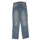 DICKIES Womens Jeans Blue Regular Straight Denim Medium W30 L32 Workwear