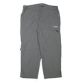 SHERPA OUTDOOR Mens Grey Relaxed Straight Trousers W35 L26 Lightweight Zip Cargo