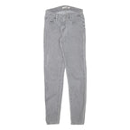 LEVI'S 710 Womens Jeans Grey Slim Skinny Denim Light W24 L28 Stretch Cotton