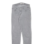 LEVI'S 710 Womens Jeans Grey Slim Skinny Denim Light W24 L28 Stretch Cotton