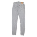 LEVI'S 710 Womens Jeans Grey Slim Skinny Denim Light W24 L28 Stretch Cotton