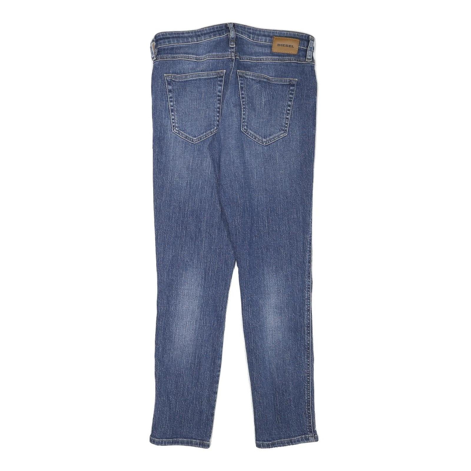 DIESEL Womens Jeans Blue Slim Skinny Denim Medium W28 L27 Classic Zip Pocket