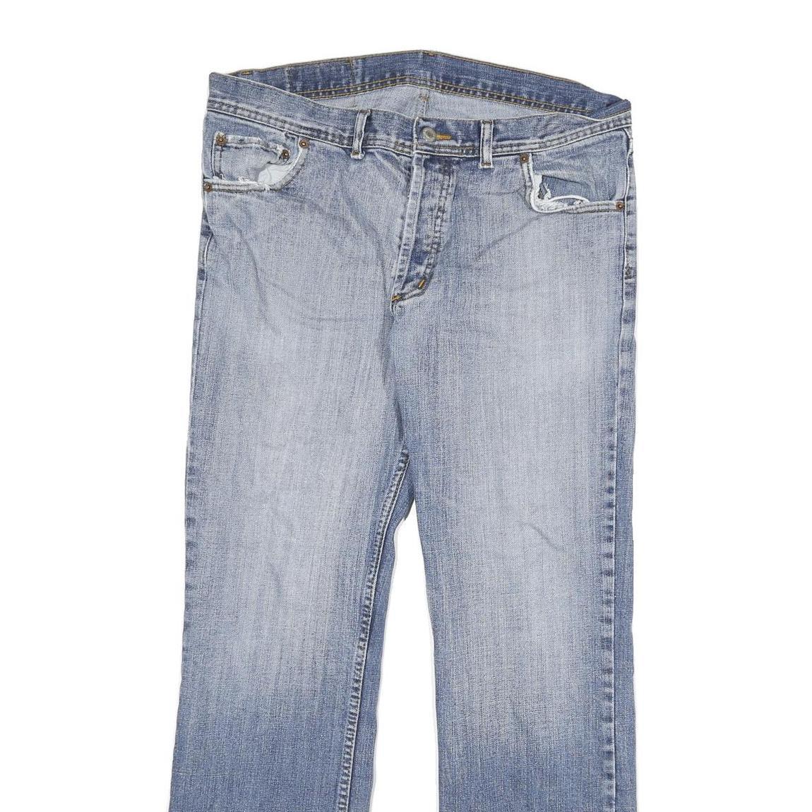 LEVI'S 501 Mens Jeans Blue Regular Straight Denim Medium W34 L30 Classic Button