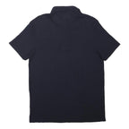 TED BAKER Mens Navy Blue Short Sleeve Plain Polo Shirt M Cotton Blend Casual