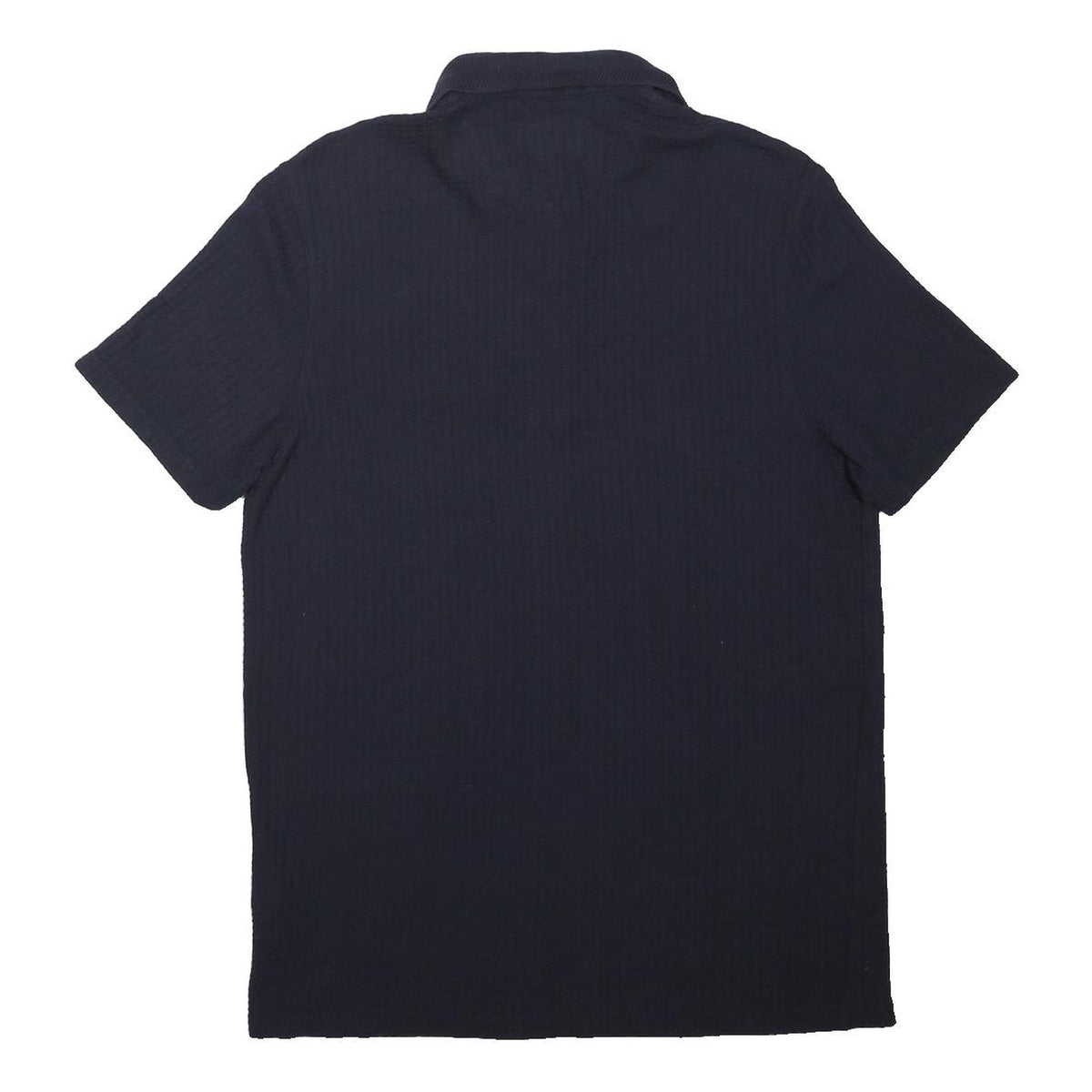 TED BAKER Mens Navy Blue Short Sleeve Plain Polo Shirt M Cotton Blend Casual