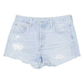 LEVI'S Cut Off 501 Premium E Womens Denim Shorts Blue M W32