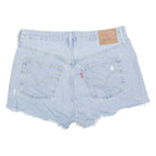 LEVI'S Cut Off 501 Premium E Womens Denim Shorts Blue M W32