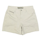 NO EXCUSES Womens Shorts Cream Casual Plain M W30 Cotton Blend Summer