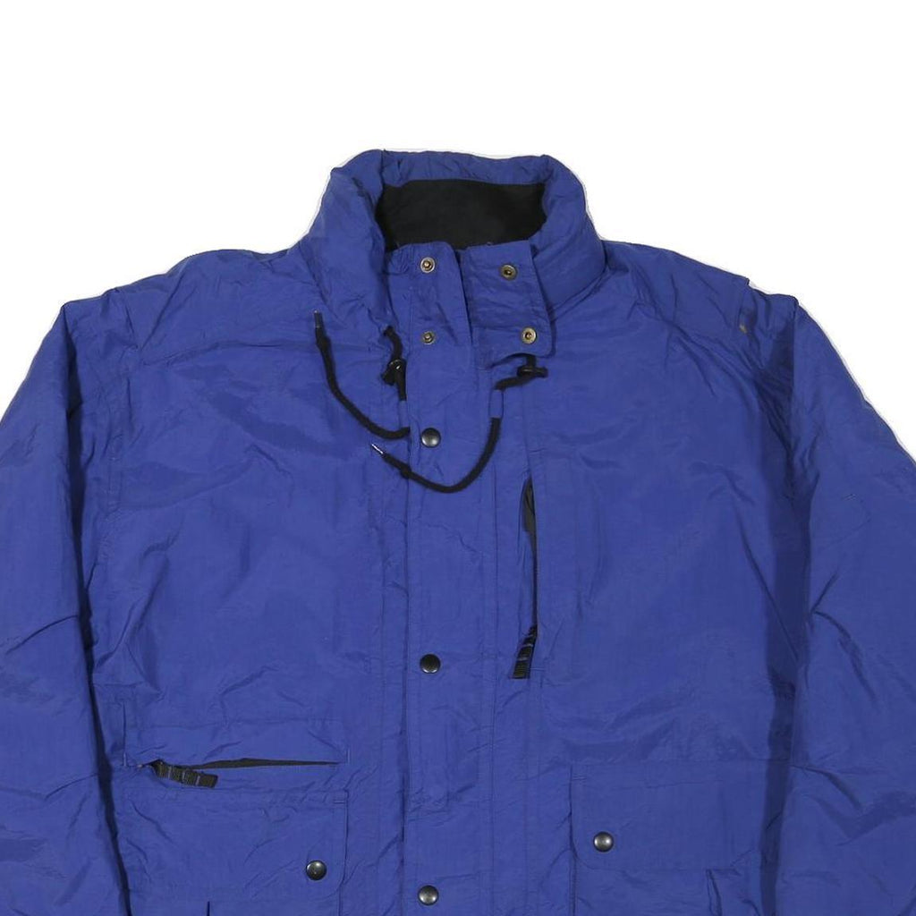 HARBOR BAY Mens Blue Polyester Blend Jacket 2XL Zip Up Outdoor Warm