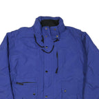 HARBOR BAY Mens Blue Polyester Blend Jacket 2XL Zip Up Outdoor Warm