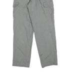 COLUMBIA Mens Cotton Blend Grey Regular Cargo Trousers W26 L32 Zip Closure