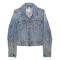 LEVI'S Womens Blue Denim Jacket XS Cotton Button Closure Classic Fit Casual