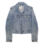 LEVI'S Womens Blue Denim Jacket XS Cotton Button Closure Classic Fit Casual