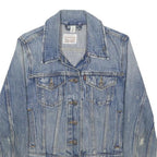 LEVI'S Womens Blue Denim Jacket XS Cotton Button Closure Classic Fit Casual