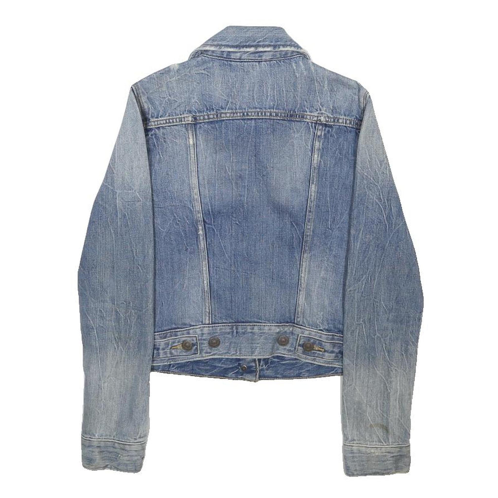 LEVI'S Womens Blue Denim Jacket XS Cotton Button Closure Classic Fit Casual