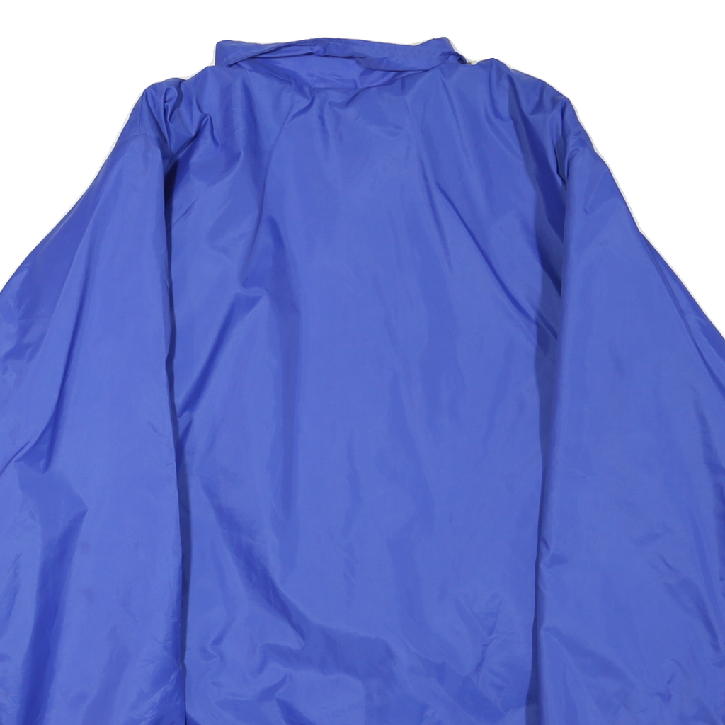 ARTISTO JAC Mens Blue Coach Jacket L Polyester Blend Button Casual Lightweight