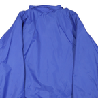 ARTISTO JAC Mens Blue Coach Jacket L Polyester Blend Button Casual Lightweight