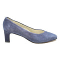 BALLY Womens Classic Synthetic Blue Mid Heel Court Shoes UK 3 Elegant Style
