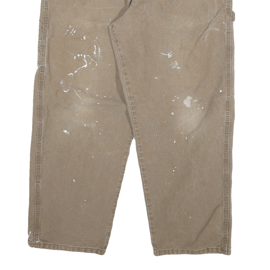 DICKIES Mens Jeans Beige Relaxed Straight Denim Medium W38 L30 Workwear Zip