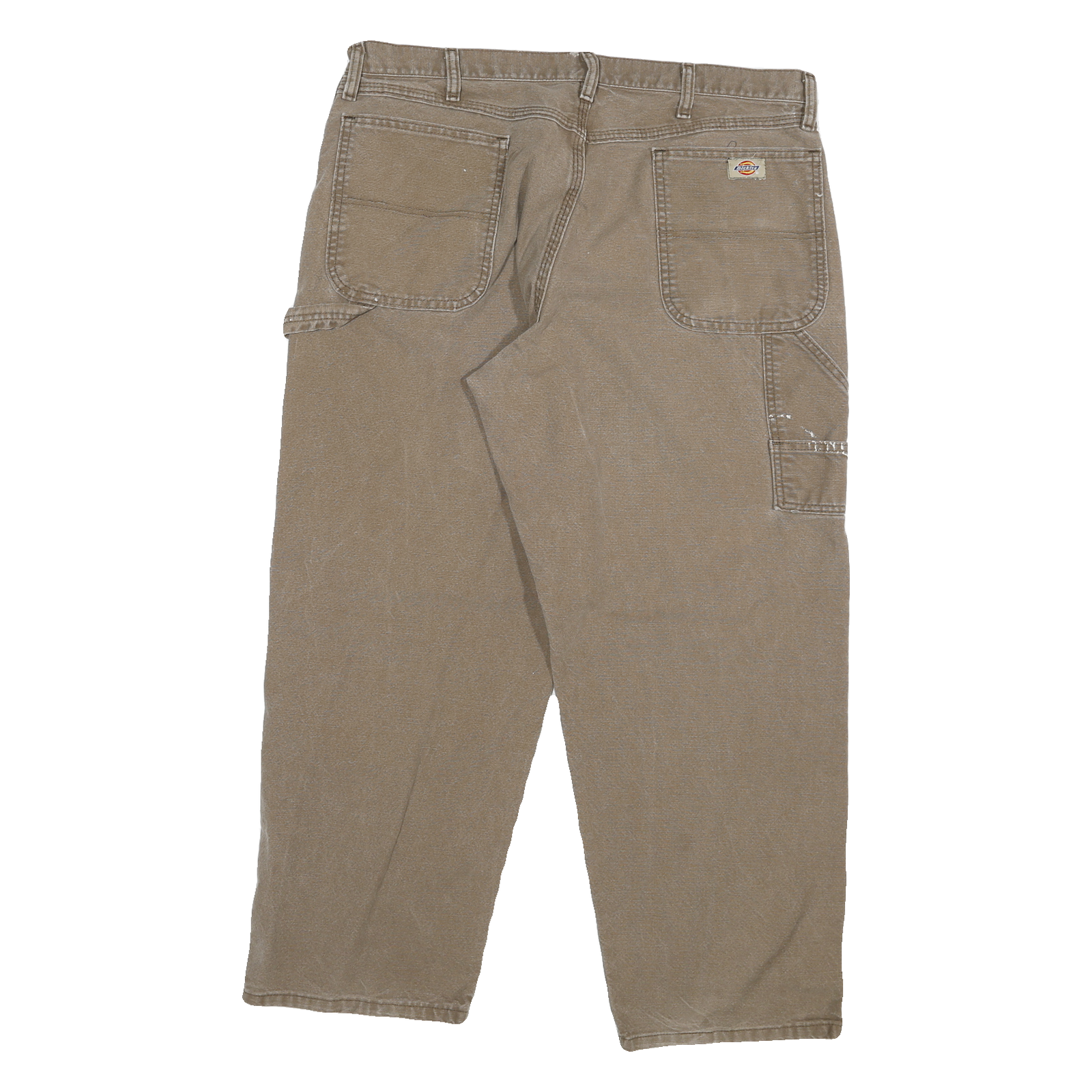 DICKIES Mens Jeans Beige Relaxed Straight Denim Medium W38 L30 Workwear Zip