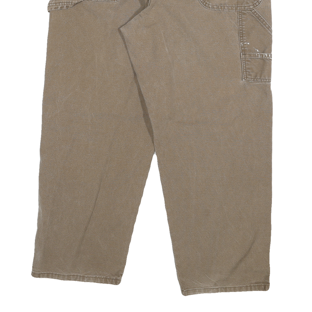 DICKIES Mens Jeans Beige Relaxed Straight Denim Medium W38 L30 Workwear Zip