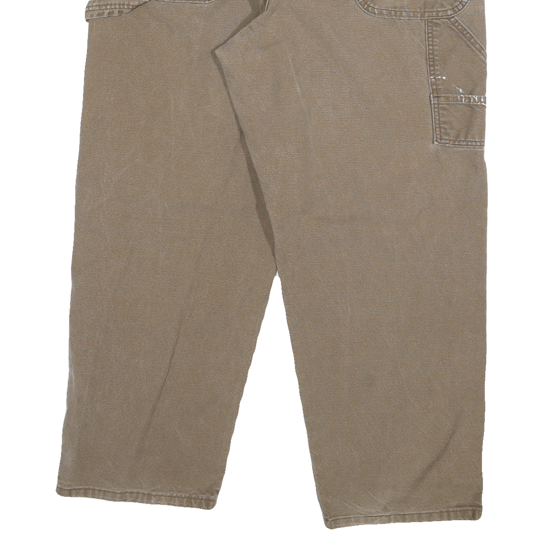 DICKIES Mens Jeans Beige Relaxed Straight Denim Medium W38 L30 Workwear Zip