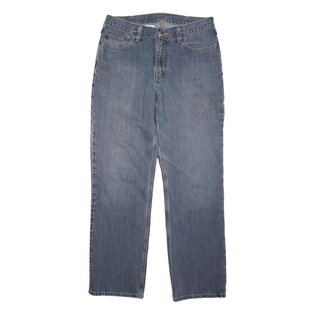 CARHARTT Mens Jeans Blue Regular Straight Denim Medium W34 L33 Workwear