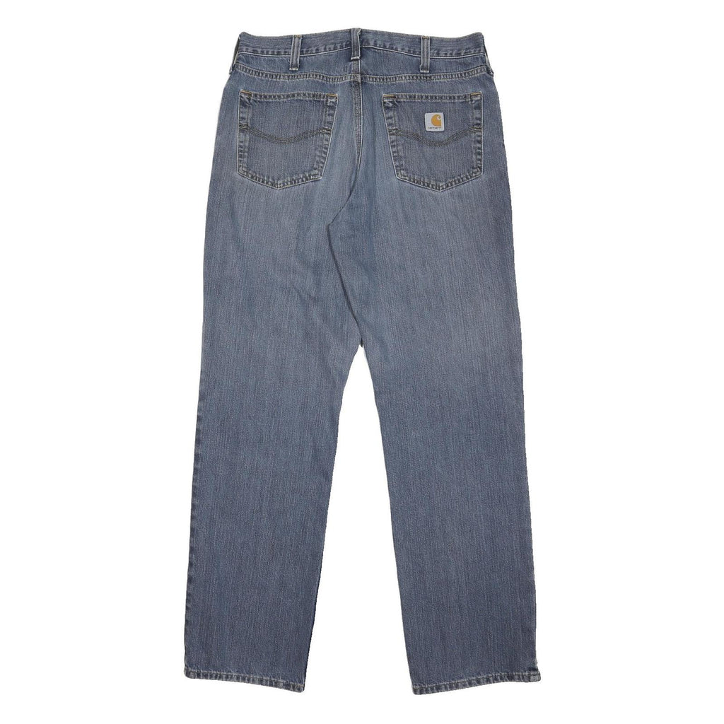 CARHARTT Mens Jeans Blue Regular Straight Denim Medium W34 L33 Workwear