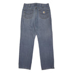 CARHARTT Mens Jeans Blue Regular Straight Denim Medium W34 L33 Workwear