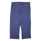 SIRNA Mens Cotton Blend Navy Relaxed Straight Trousers W38 L26 Casual Comfort