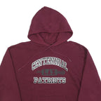 RUSSELL ATHLETIC Mens Maroon Centennial Lax Patriots Hoodie M Cotton Blend