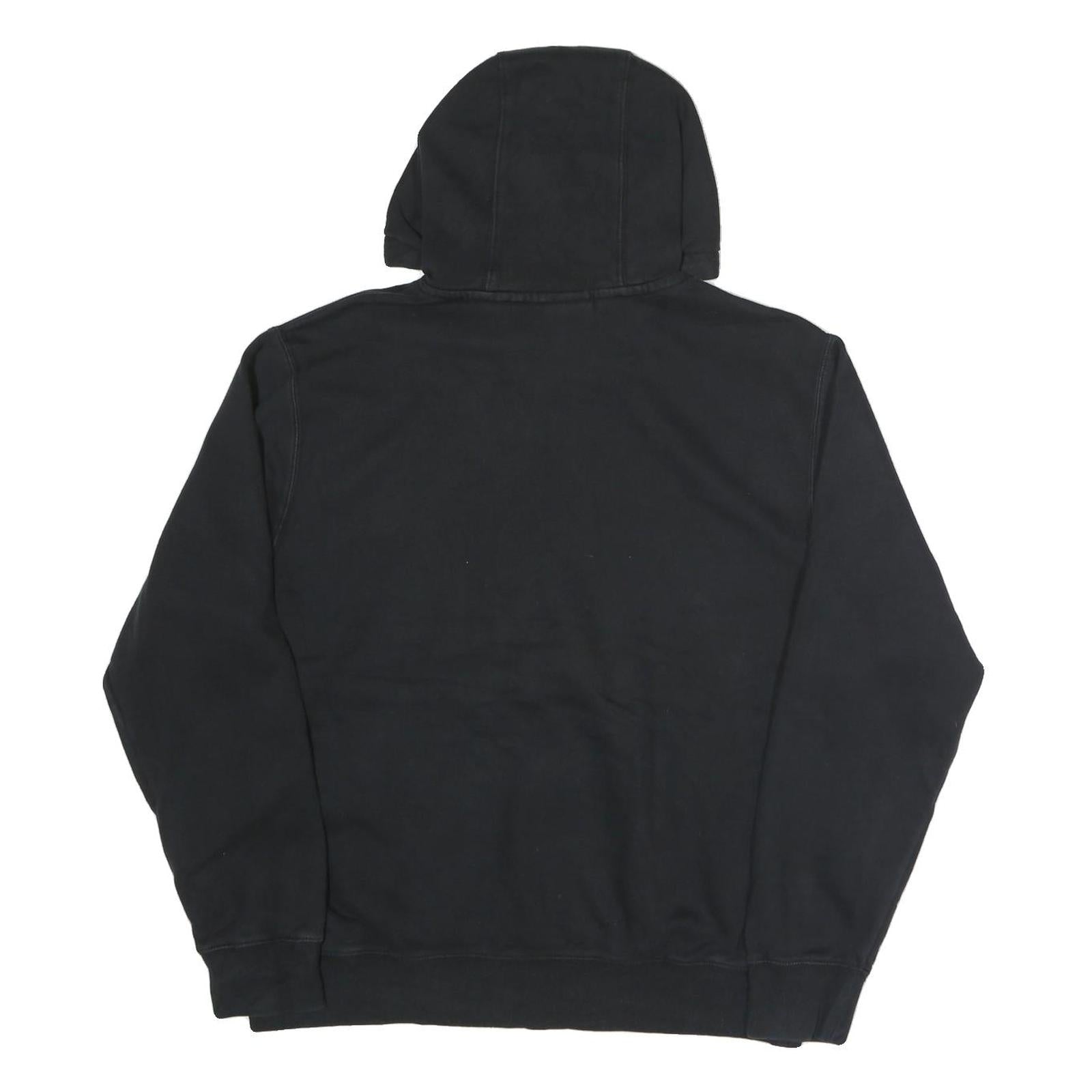 NIKE Mens Black Basketball Logo Pullover Hoodie L Cotton Blend Casual Sportswear