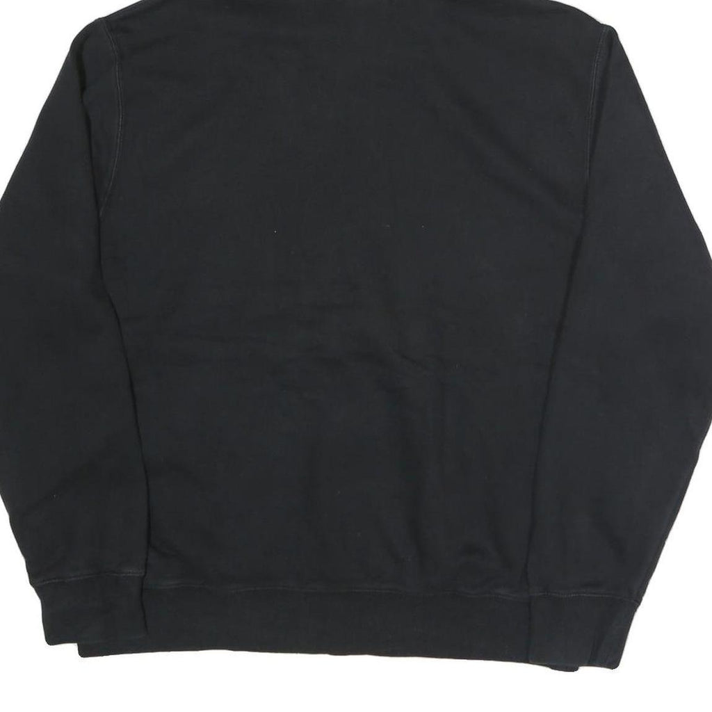 NIKE Mens Black Basketball Logo Pullover Hoodie L Cotton Blend Casual Sportswear