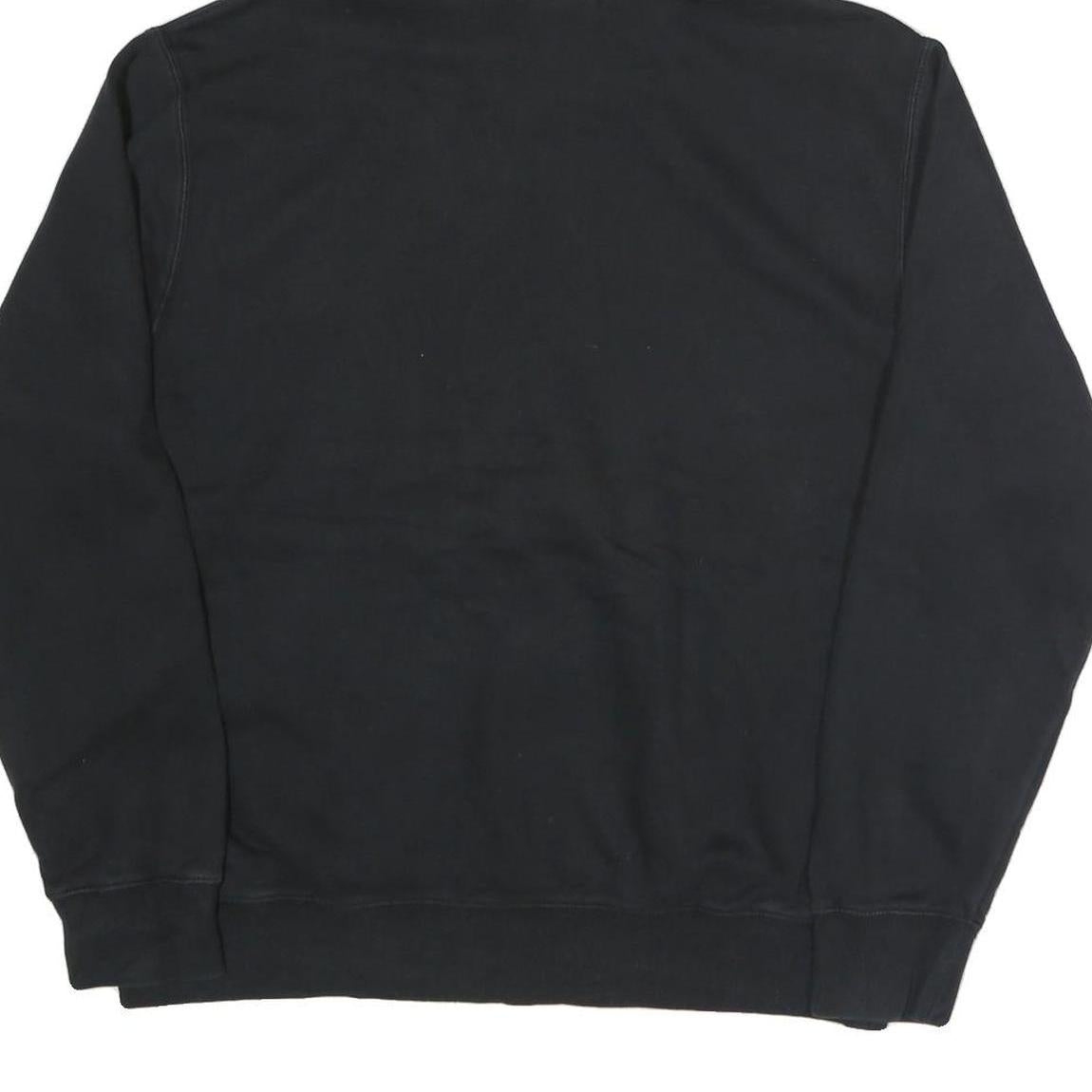 NIKE Mens Black Basketball Logo Pullover Hoodie L Cotton Blend Casual Sportswear