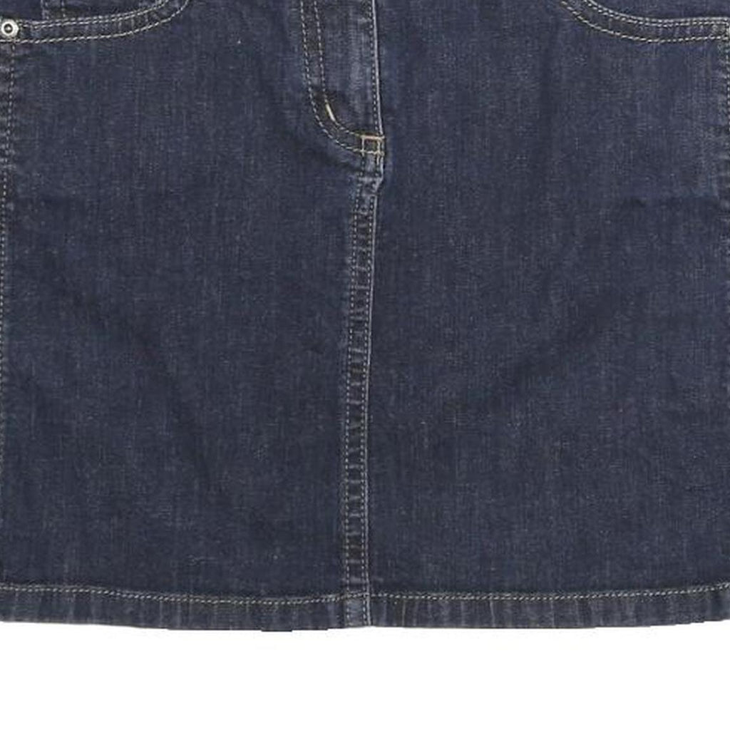 ANN TAYLOR Womens Blue Denim Mini Skirt Cotton Blend Size L Casual Stylish