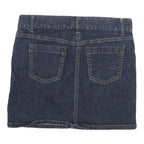 ANN TAYLOR Womens Blue Denim Mini Skirt Cotton Blend Size L Casual Stylish