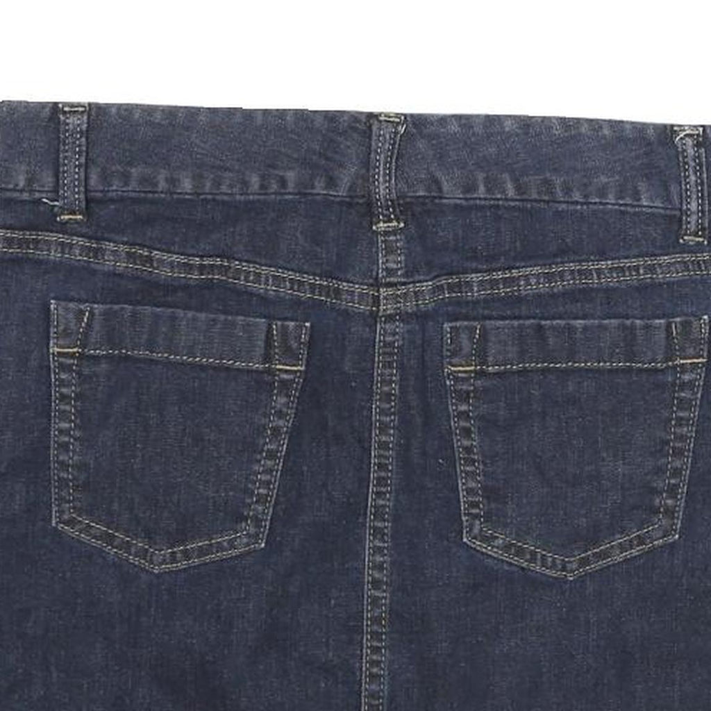ANN TAYLOR Womens Blue Denim Mini Skirt Cotton Blend Size L Casual Stylish