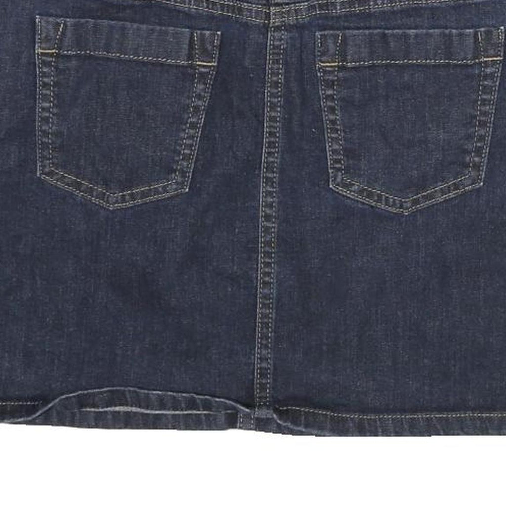 ANN TAYLOR Womens Blue Denim Mini Skirt Cotton Blend Size L Casual Stylish