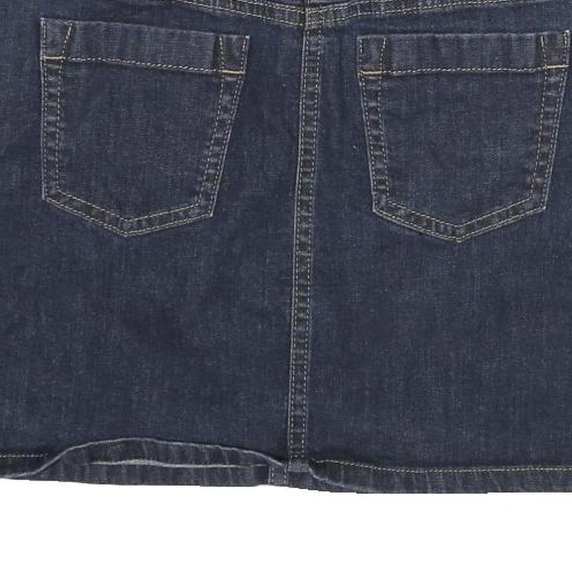 ANN TAYLOR Womens Blue Denim Mini Skirt Cotton Blend Size L Casual Stylish